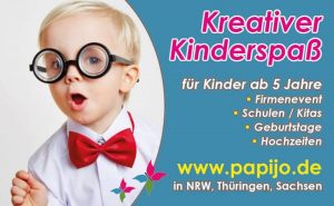 Kindergeburtstag mit dem Kreativhaus papijo mobil in Dresden und Umgebung
