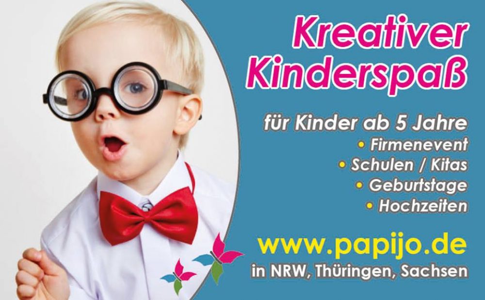 Kindergeburtstag mit dem Kreativhaus papijo mobil in Dresden und Umgebung
