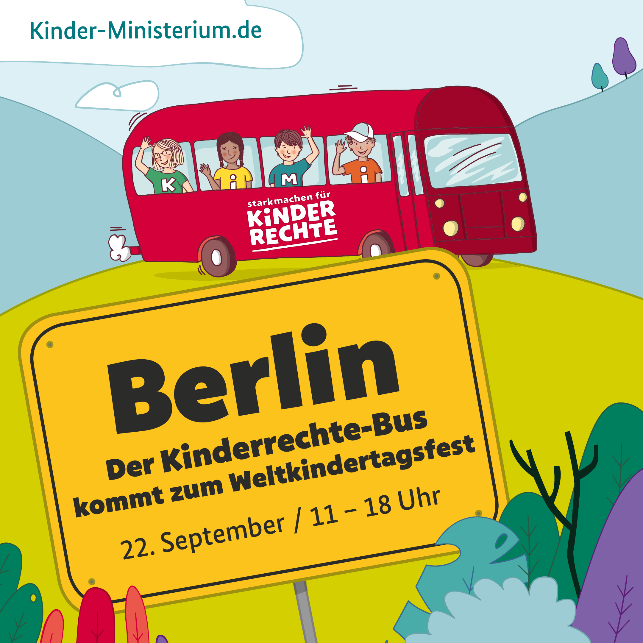 Kinderrechte-Bus beim Weltkindertagsfest