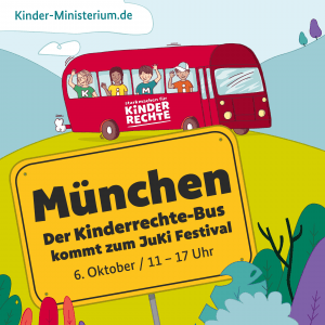 Der Kinderrechte-Bus beim JuKi Festival