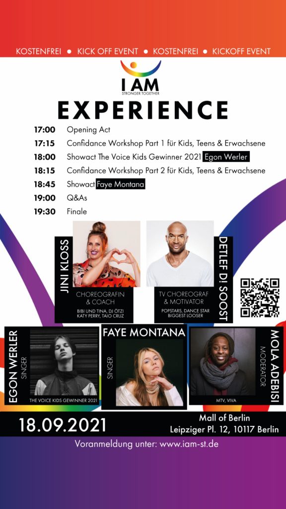 I AM – Stronger Together Experience live Confidance mit Jini & Detlef D! Soost